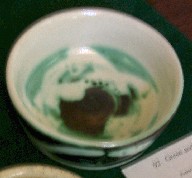 Green and White Dish