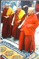 Preparing to Throw Rice - Bodenath - Nepal