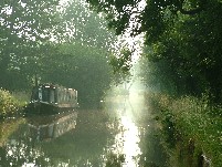 Morning Mist on the Llangollen Canal