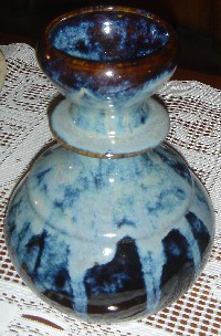 Blue Black Vase