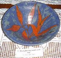 Red & Blue Decorated Bowl